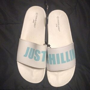 Charles Albert White and Blue Slippers​​